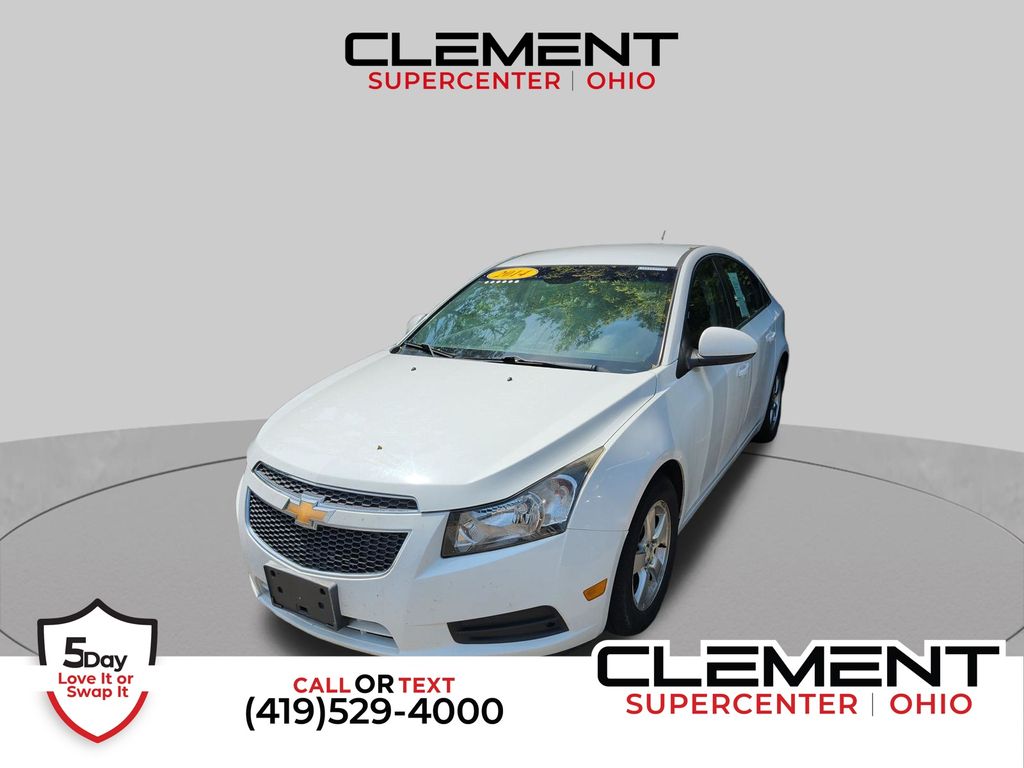 Summit White 2014 Chevrolet Cruze Sedan Front-Wheel Drive 6-Speed Automatic Overdrive