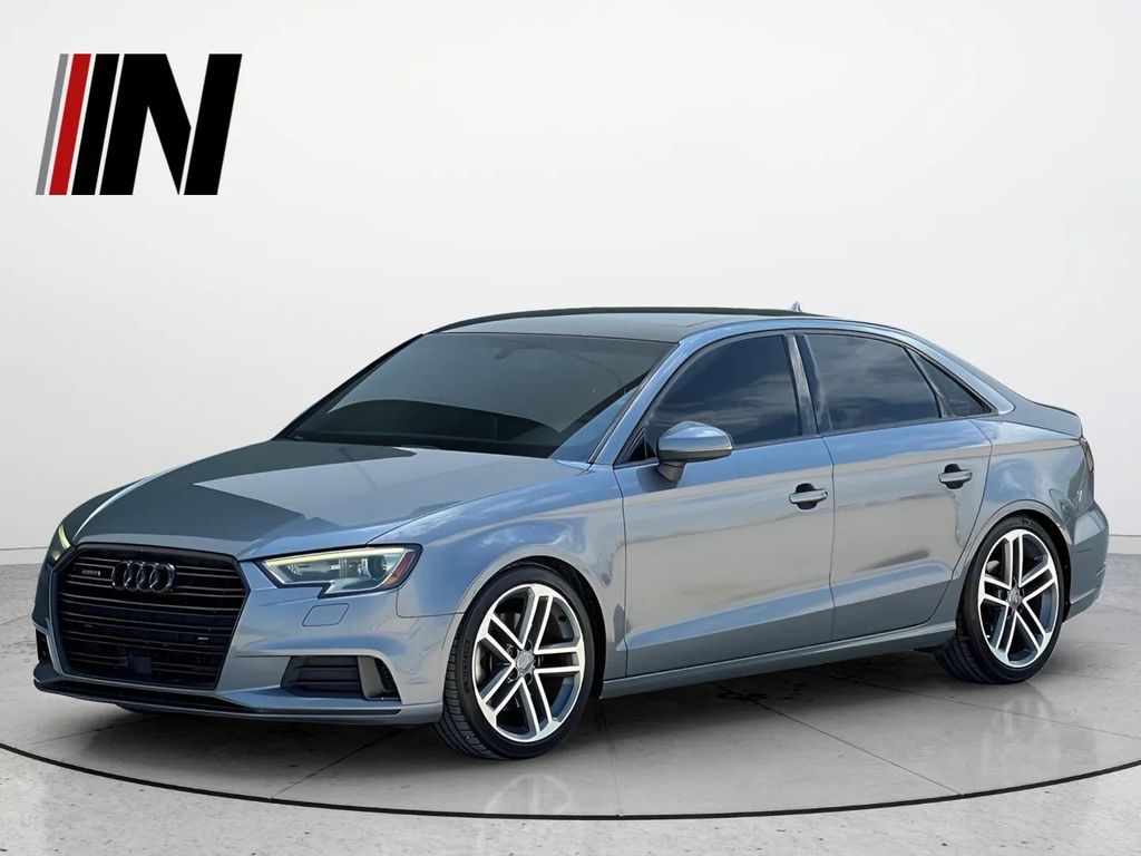 Monsoon Gray Metallic 2018 Audi A3 Sedan All-Wheel Drive 6-Speed Automatic