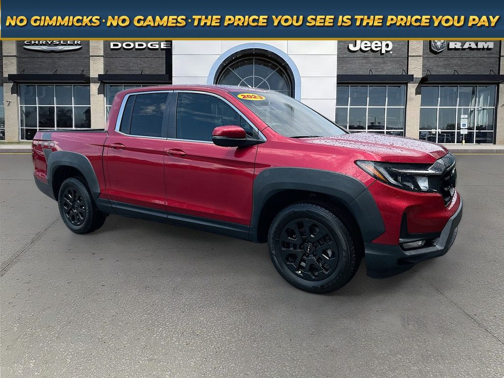 Radiant Red 2023 Honda Ridgeline Pickup Truck All-Wheel Drive 9-Speed Automatic