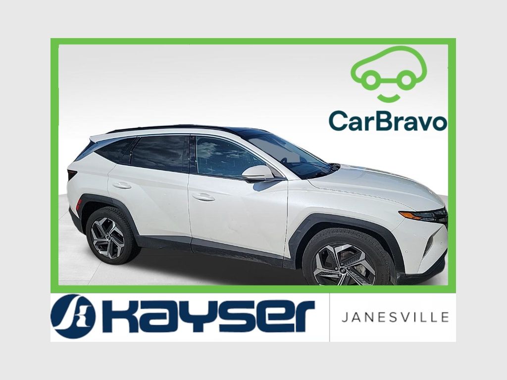 Quartz White 2022 Hyundai Tucson SUV / Crossover All-Wheel Drive 8-Speed Automatic