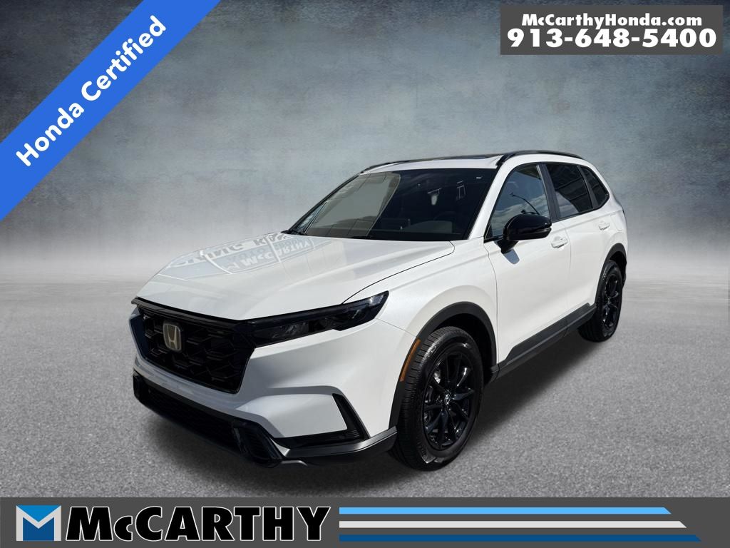 Platinum White Pearl 2026 Honda CR-V Hybrid SUV / Crossover All-Wheel Drive Continuously Variable Transmission