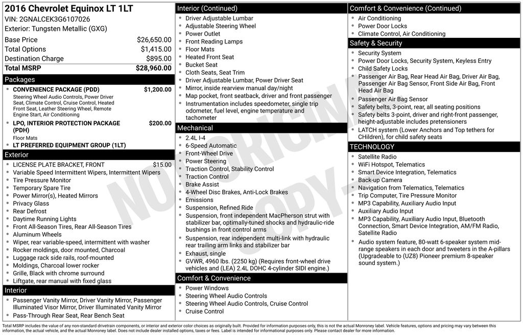 Used 2016 Chevrolet Equinox SUV