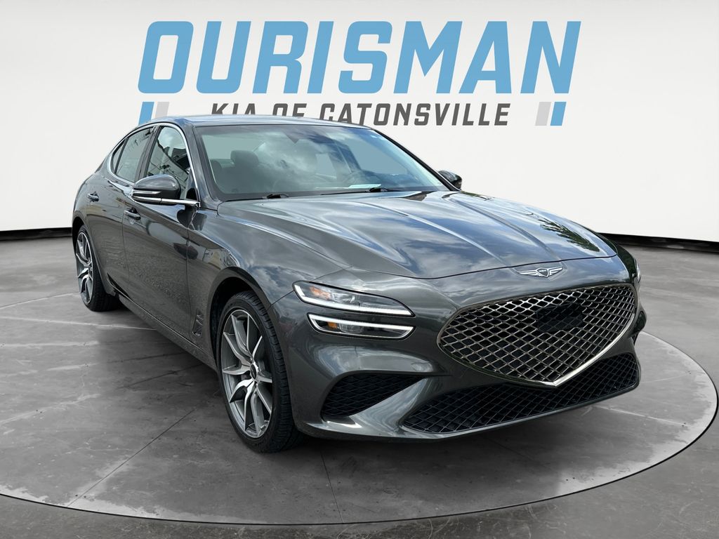 Gray 2025 Genesis G70 2.5T Standard RWD Sedan Rear-Wheel Drive 8-Speed Automatic