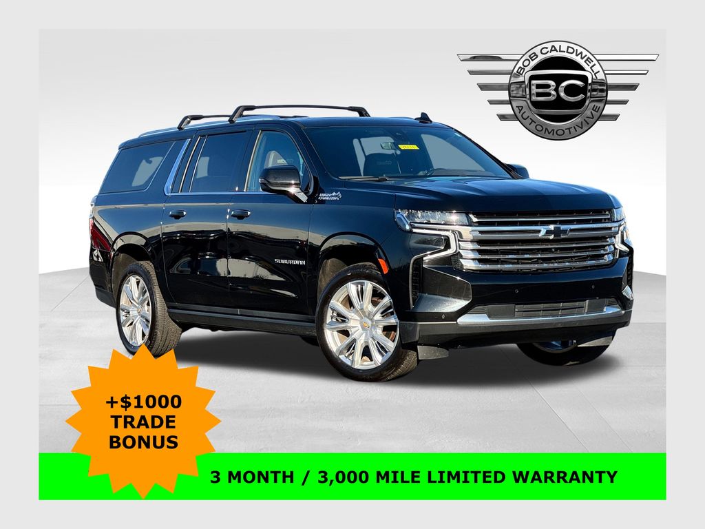 Black 2022 Chevrolet Suburban High Country 4WD SUV / Crossover Four-Wheel Drive