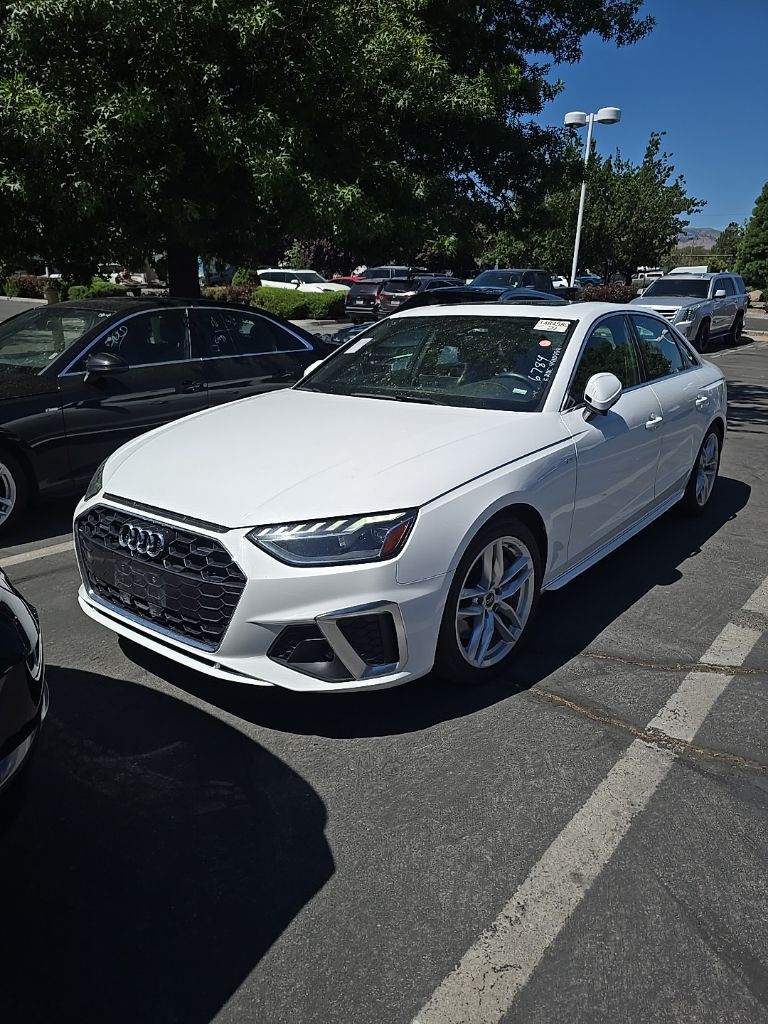 Red 2024 Audi A4 Sedan All-Wheel Drive 7-Speed Automatic