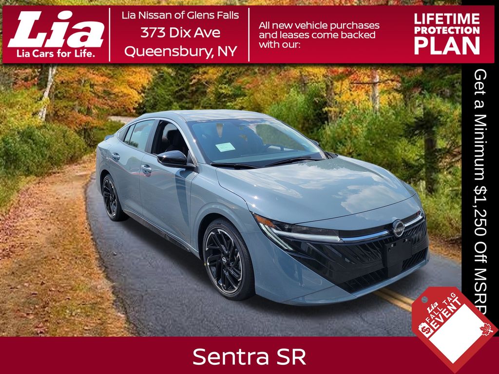 Atlantic Gray Metallic 2026 Nissan Sentra Sedan Front-Wheel Drive Continuously Variable Transmission