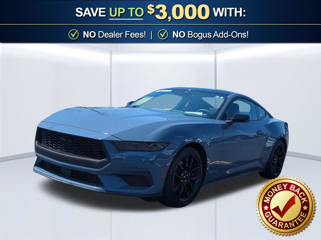 Vapor Blue Metallic 2024 Ford Mustang Coupe Rear-Wheel Drive Automatic