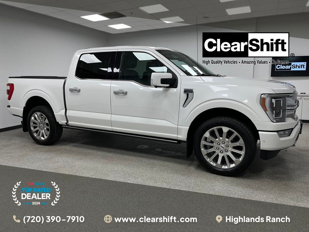 Star White Metallic Tri-Coat 2021 Ford F-150 Pickup Truck Four-Wheel Drive Automatic