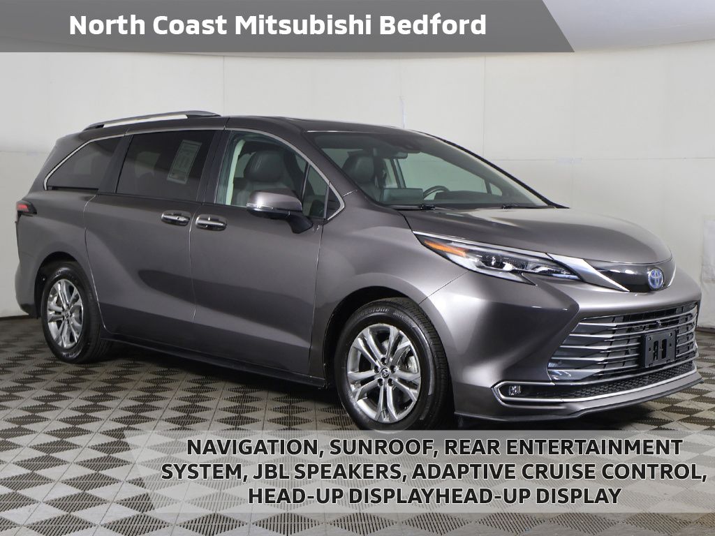 Predawn Gray Mica 2023 Toyota Sienna Platinum 7-Passenger AWD Minivan All-Wheel Drive Continuously Variable Transmission