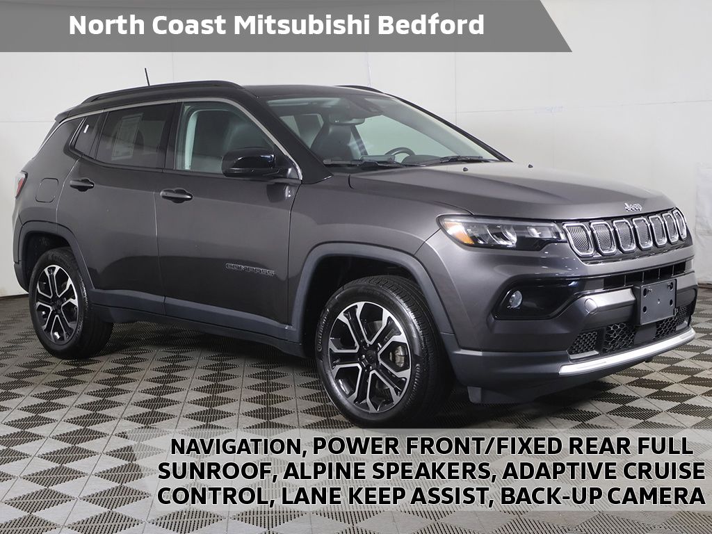 Gray (Granite Crystal Metallic Clearcoat) 2022 Jeep Compass Limited 4WD SUV / Crossover Four-Wheel Drive 9-Speed Automatic