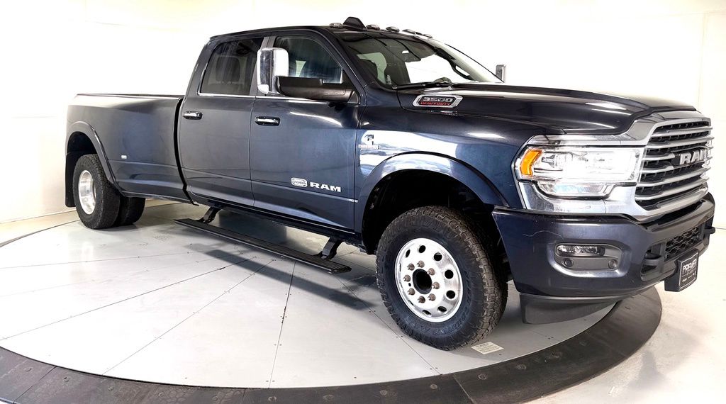 Gray (Maximum Steel Metallic Clearcoat) 2022 RAM 3500 Pickup Truck Four-Wheel Drive 6-Speed Automatic