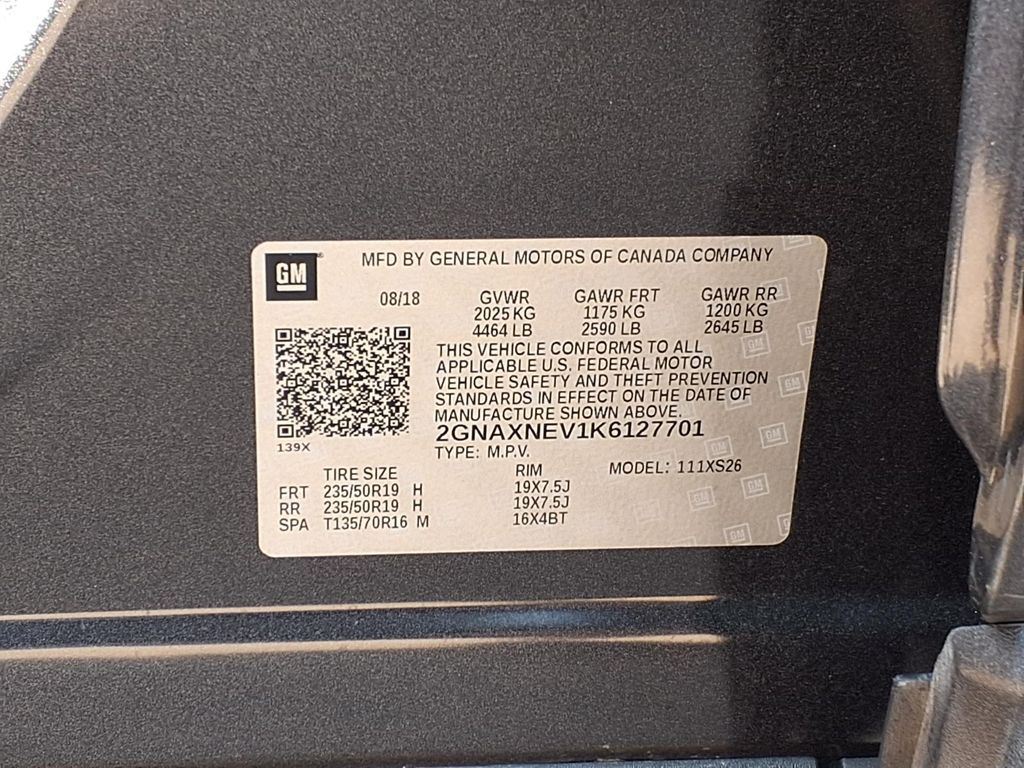 2019 Chevrolet Equinox Premier Gray at Bravo Nissan