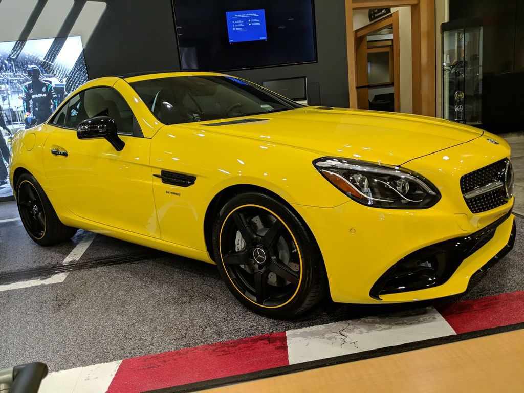 Sun Yellow 2020 Mercedes-Benz SLC Convertible Rear-Wheel Drive 9-Speed Automatic