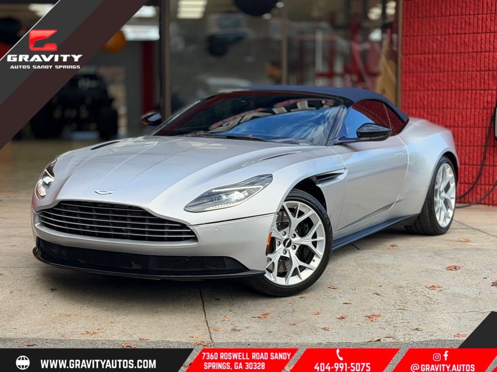 Gray 2019 Aston Martin DB11 V8 Volante Convertible RWD Convertible Rear-Wheel Drive 8-Speed Automatic