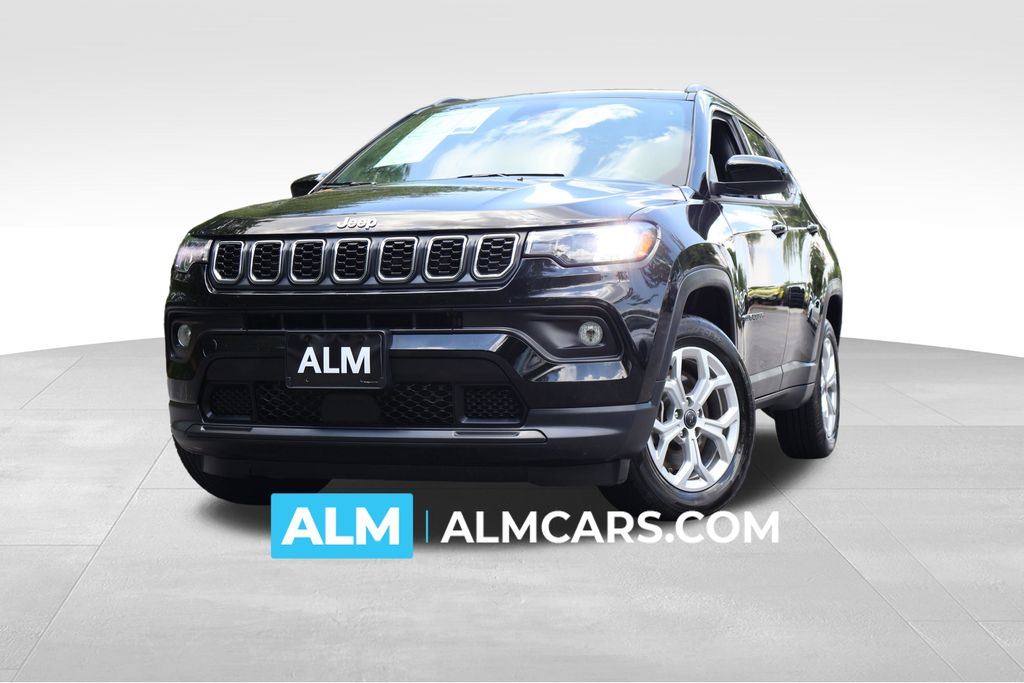 Diamond Black Crystal Pearlcoat 2025 Jeep Compass SUV / Crossover Four-Wheel Drive 8-Speed Automatic