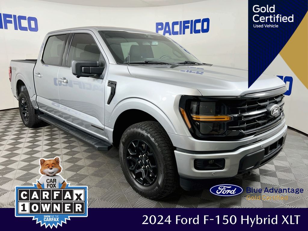 Silver Metallic 2024 Ford F-150 Pickup Truck Four-Wheel Drive Automatic
