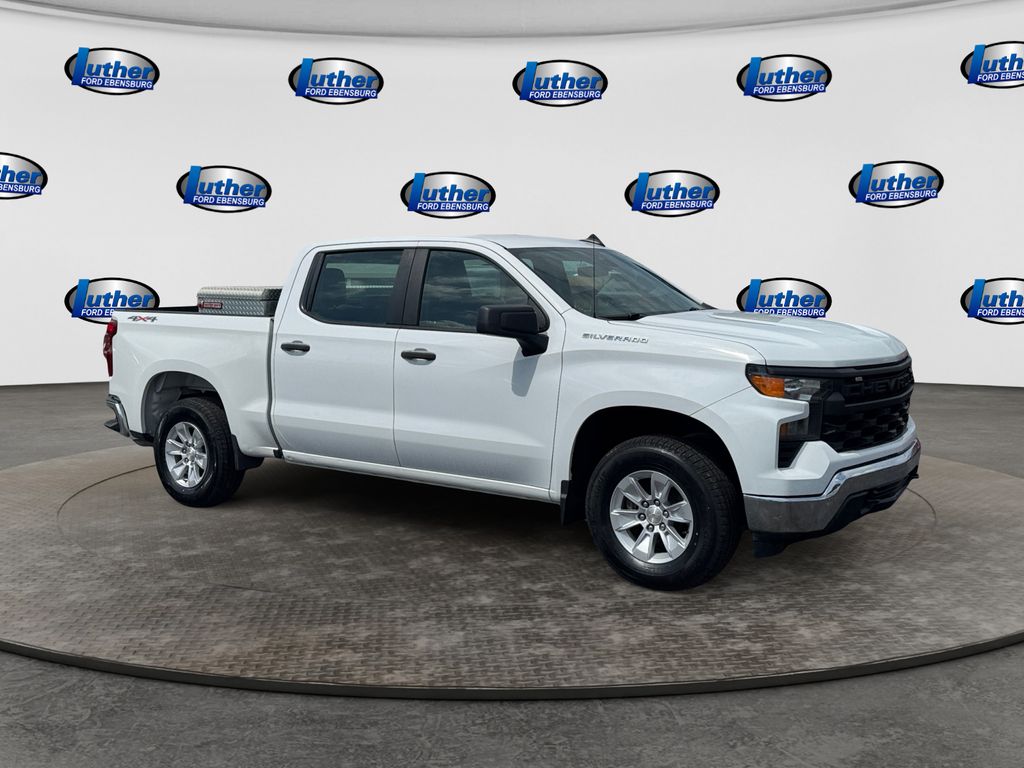 2023 Chevrolet Silverado 1500 WT White at Carlisle Cadillac Buick GMC