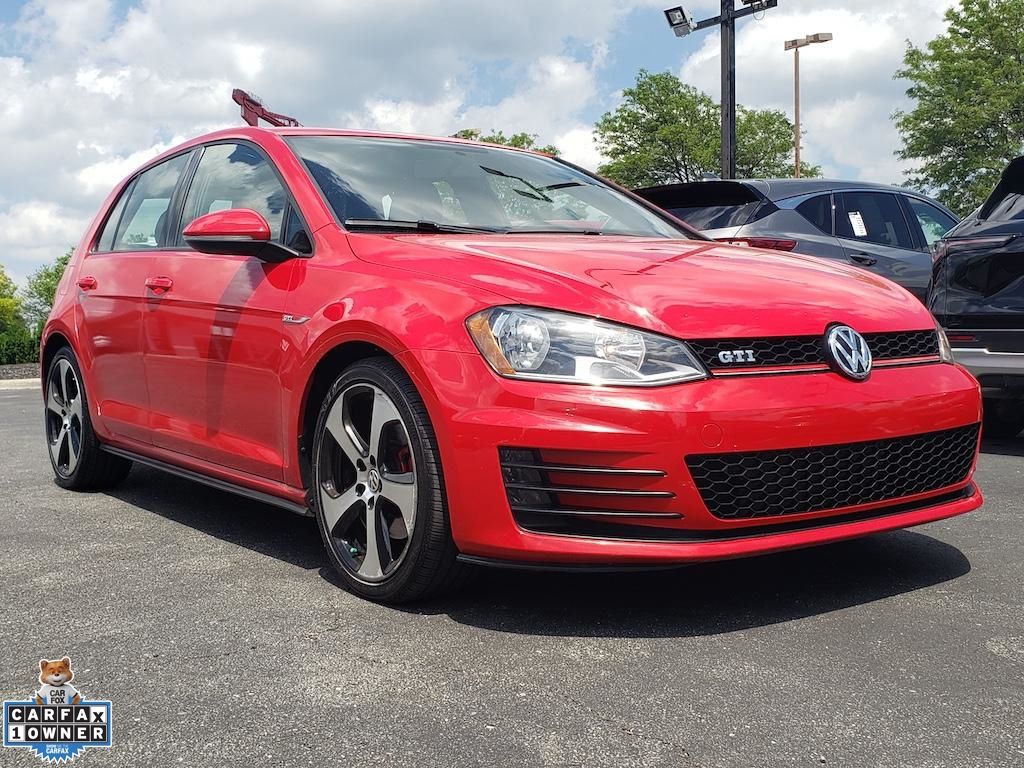 Tornado Red 2016 Volkswagen Golf GTI 2.0T S 4-Door FWD Hatchback Front-Wheel Drive 6-Speed Dual Clutch