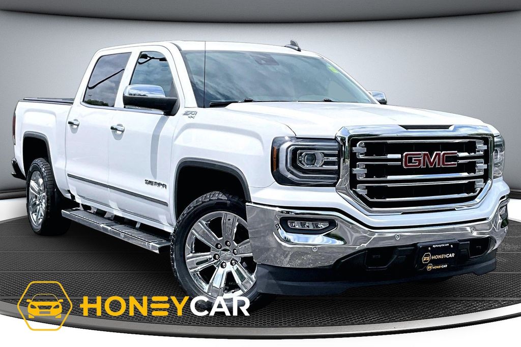 Summit White 2018 GMC Sierra 1500 Pickup Truck Four-Wheel Drive 8-Speed Automatic Overdrive