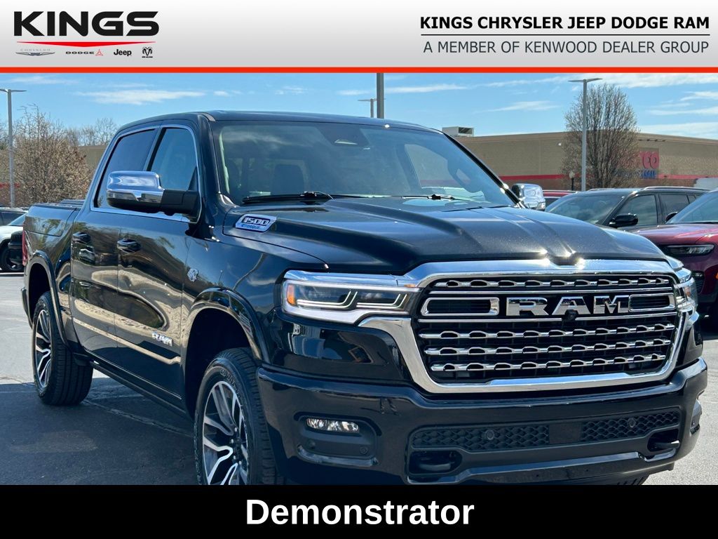 Diamond Black Crystal Pearlcoat 2026 RAM 1500 Limited Crew Cab 4WD Pickup Truck Four-Wheel Drive 8-Speed Automatic