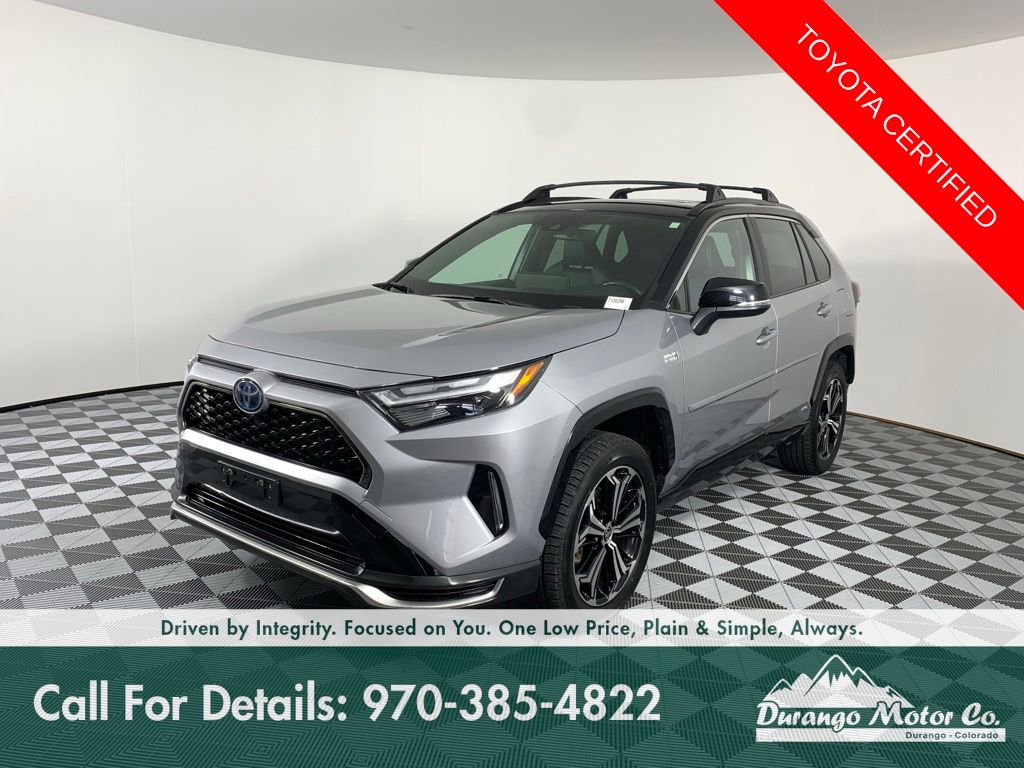 Silver Sky Metallic/Midnight Black Metallic 2024 Toyota RAV4 Prime SUV / Crossover All-Wheel Drive Continuously Variable Transmission