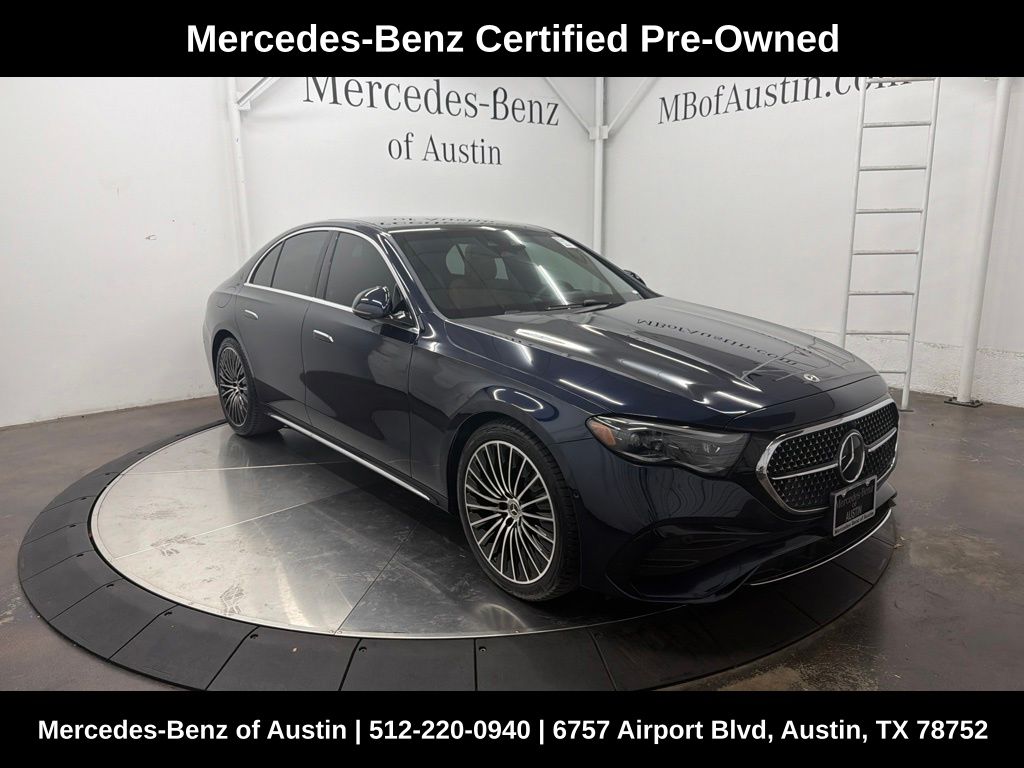 Blue 2026 Mercedes-Benz E-Class Sedan All-Wheel Drive 9-Speed Automatic