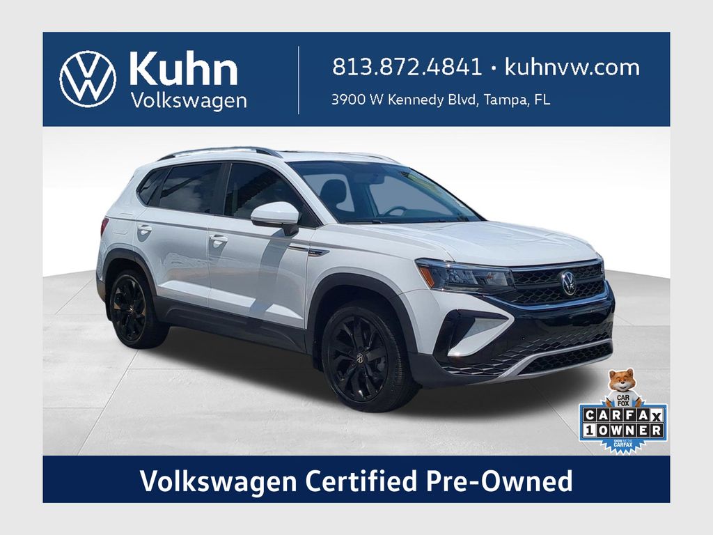 Pure White 2022 Volkswagen Taos SUV / Crossover Front-Wheel Drive 8-Speed Automatic