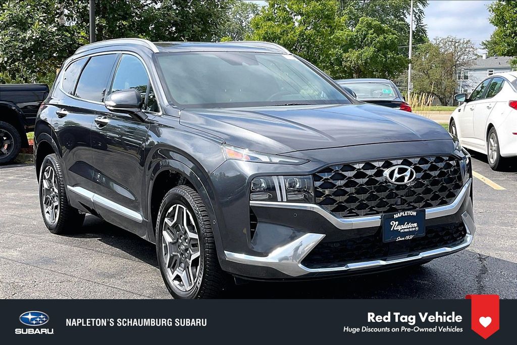 Portofino Gray 2021 Hyundai Santa Fe SUV / Crossover  Automatic