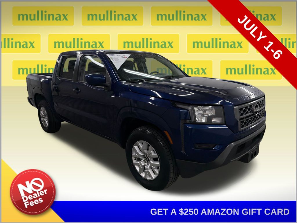 Deep Blue Pearl 2022 Nissan Frontier Pickup Truck 4X2 9-Speed Automatic
