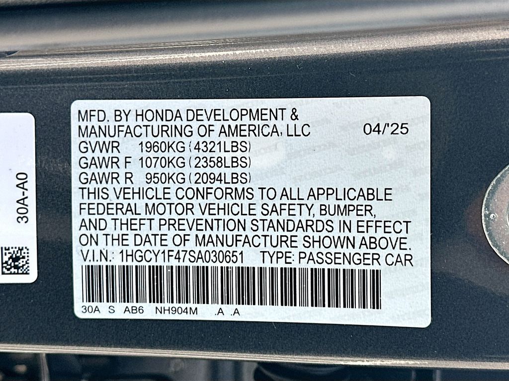 2025 Honda Accord SE 23