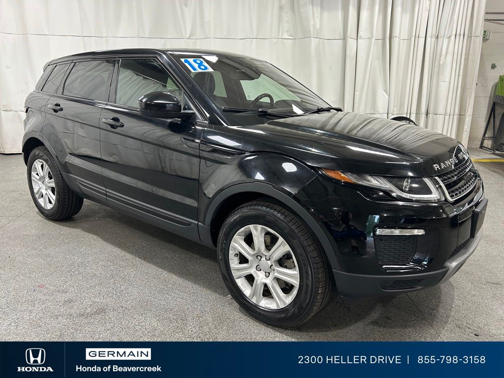 Black 2018 Land Rover Range Rover Evoque SE AWD SUV / Crossover All-Wheel Drive 9-Speed Automatic
