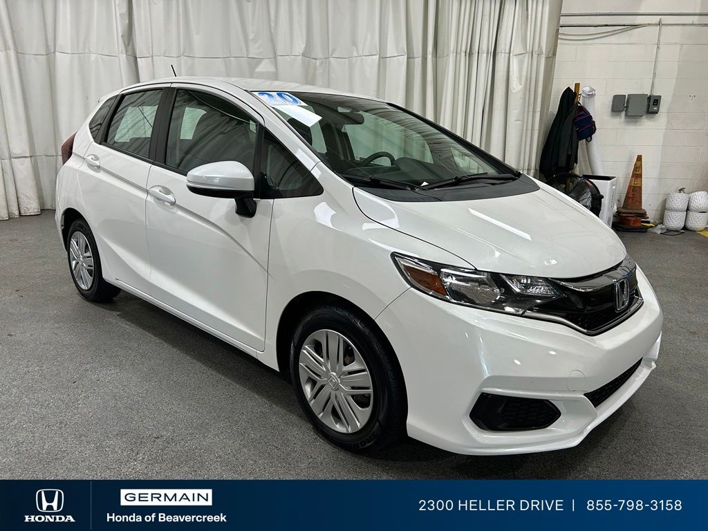 Platinum White Pearl 2020 Honda Fit Hatchback Front-Wheel Drive Continuously Variable Transmission