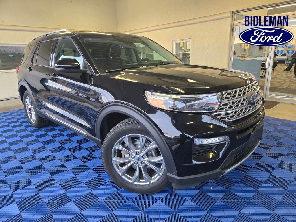 Agate Black Metallic 2023 Ford Explorer Limited AWD SUV / Crossover All-Wheel Drive Automatic