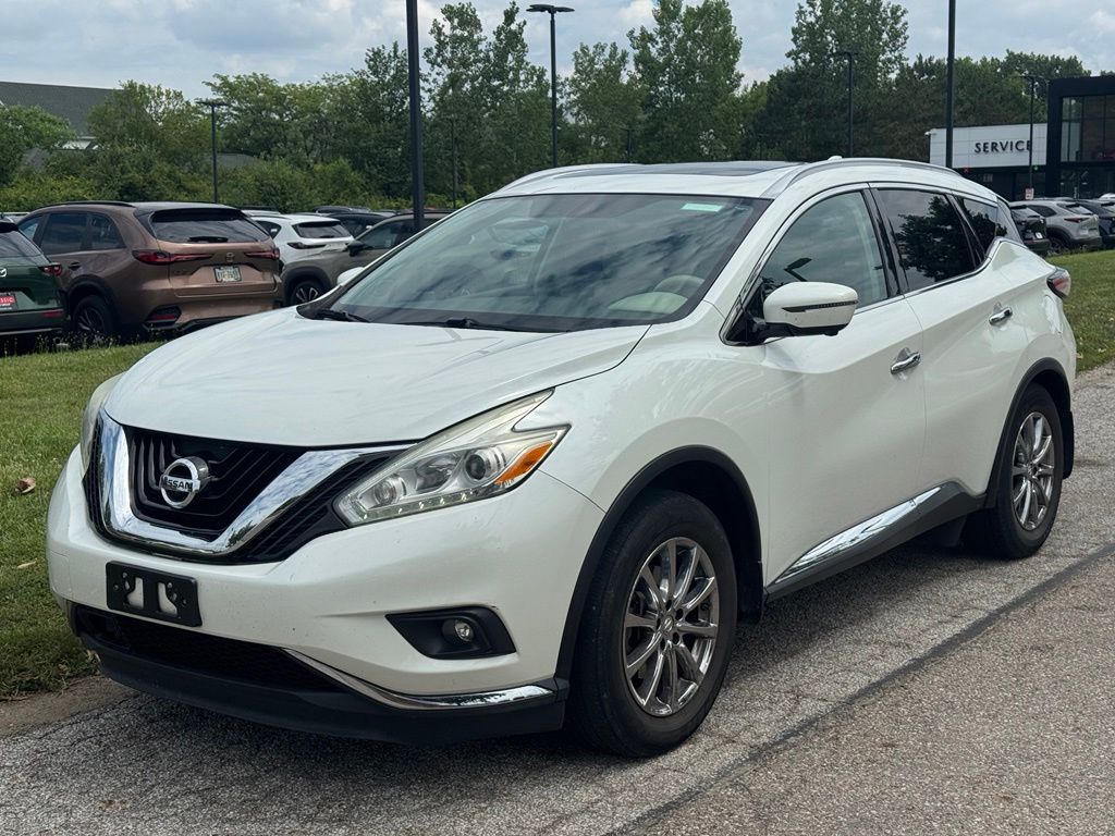 Pearl White 2016 Nissan Murano SUV / Crossover All-Wheel Drive Continuously Variable Transmission