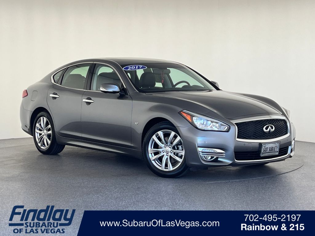 Gray (Graphite Shadow) 2017 INFINITI Q70 Sedan Rear-Wheel Drive 7-Speed Automatic
