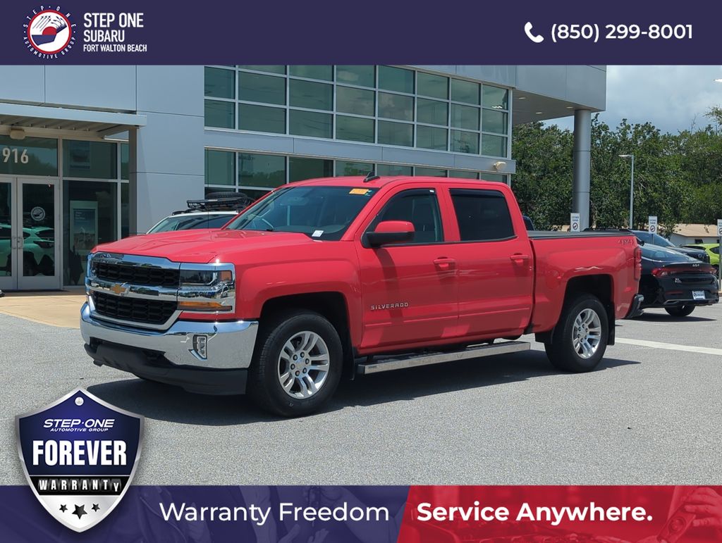 Red Hot 2018 Chevrolet Silverado 1500 Pickup Truck Four-Wheel Drive 6-Speed Automatic Overdrive