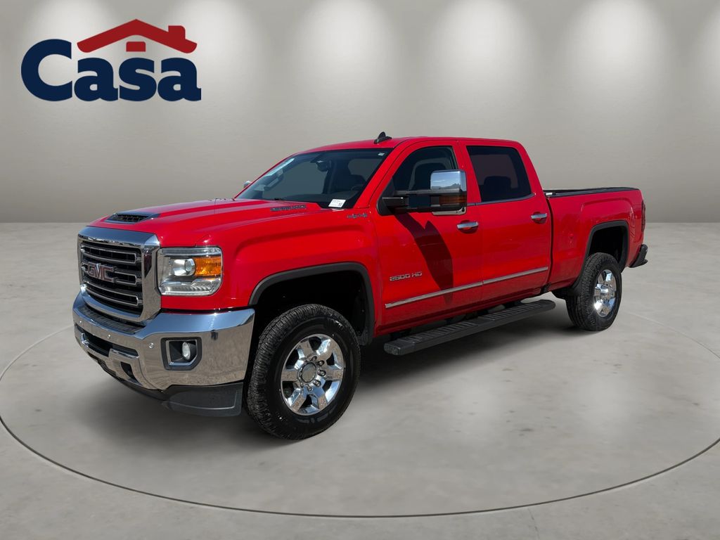Cardinal Red 2018 GMC Sierra 2500HD Pickup Truck Four-Wheel Drive 6-Speed Automatic