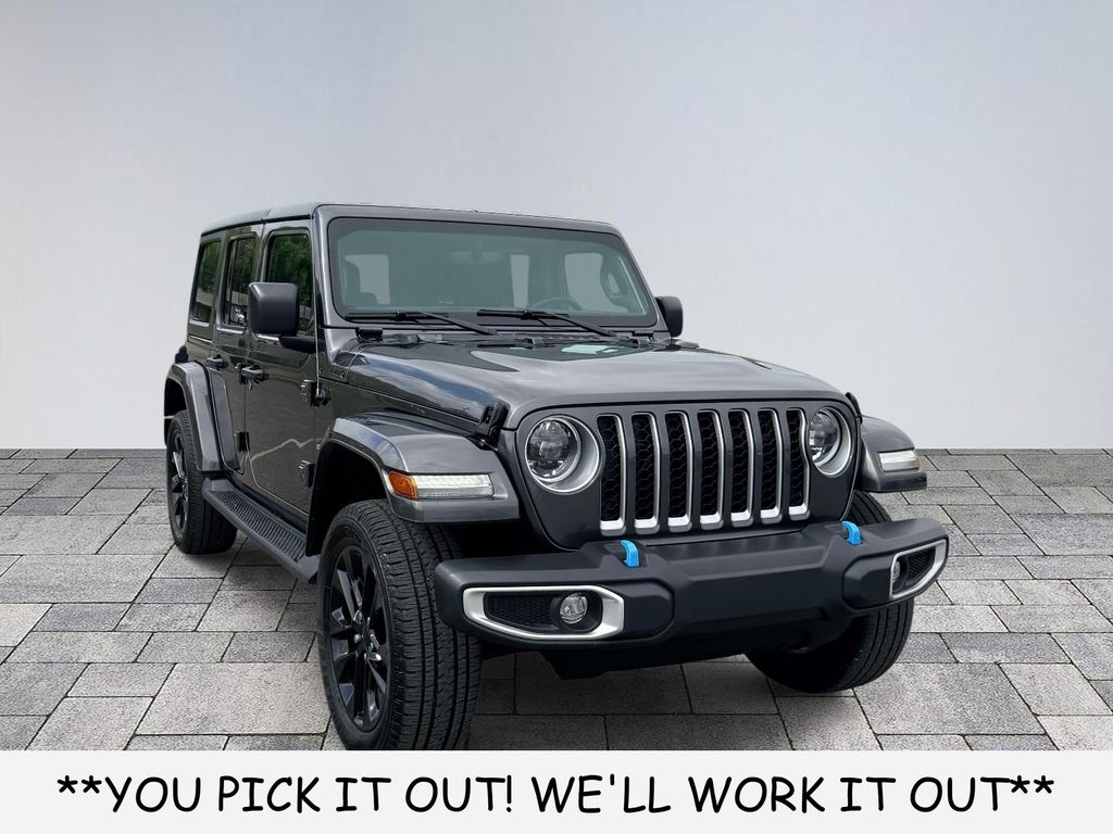Gray (Granite Crystal Metallic Clearcoat) 2023 Jeep Wrangler 4xe Sahara 4WD SUV / Crossover Four-Wheel Drive 8-Speed Automatic