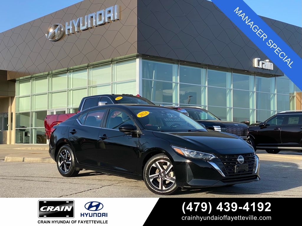 Super Black 2024 Nissan Sentra SV FWD Sedan Front-Wheel Drive Continuously Variable Transmission