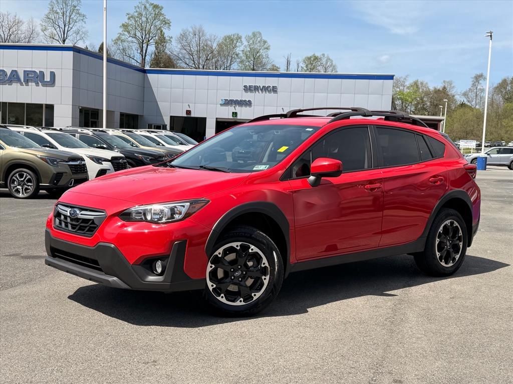 Pure Red 2022 Subaru Crosstrek Premium AWD SUV / Crossover All-Wheel Drive Continuously Variable Transmission