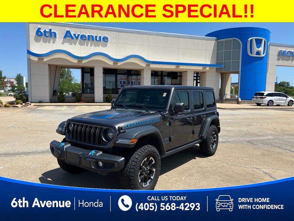 Gray (Granite Crystal Metallic Clearcoat) 2024 Jeep Wrangler 4xe SUV / Crossover Four-Wheel Drive 8-Speed Automatic