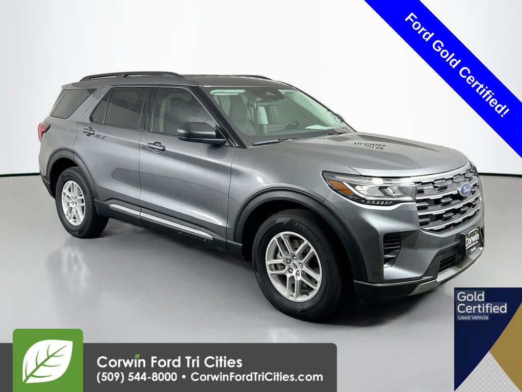 Carbonized Gray Metallic 2025 Ford Explorer Active AWD SUV / Crossover All-Wheel Drive Automatic