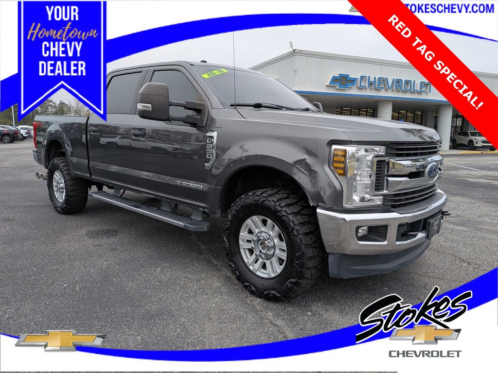 Gray (Magnetic) 2019 Ford F-250 Super Duty XLT Crew Cab 4WD Pickup Truck Four-Wheel Drive 6-Speed Automatic