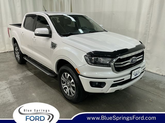 White Platinum Tri-Coat 2019 Ford Ranger Lariat SuperCrew 4WD Pickup Truck Four-Wheel Drive Automatic