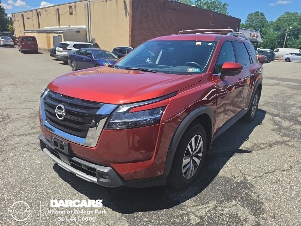 Red (Scarlet Ember Tintcoat) 2023 Nissan Pathfinder SUV / Crossover All-Wheel Drive 9-Speed Automatic