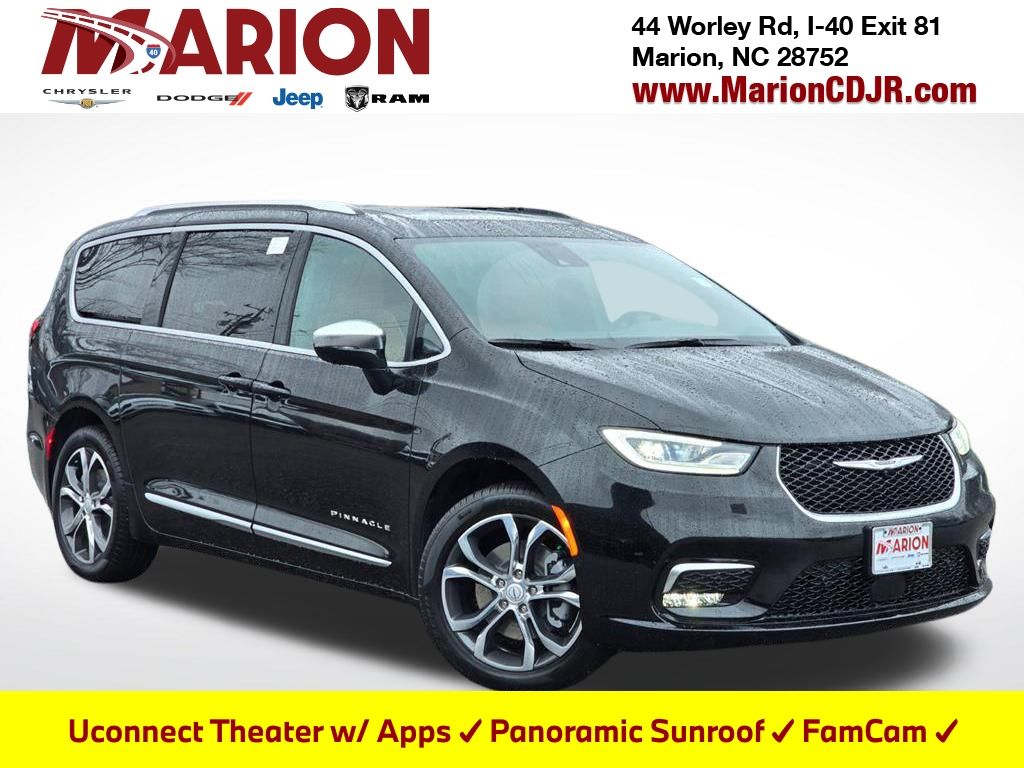 Diamond Black Crystal Pearlcoat 2026 Chrysler Pacifica Pinnacle AWD Minivan All-Wheel Drive 9-Speed Automatic