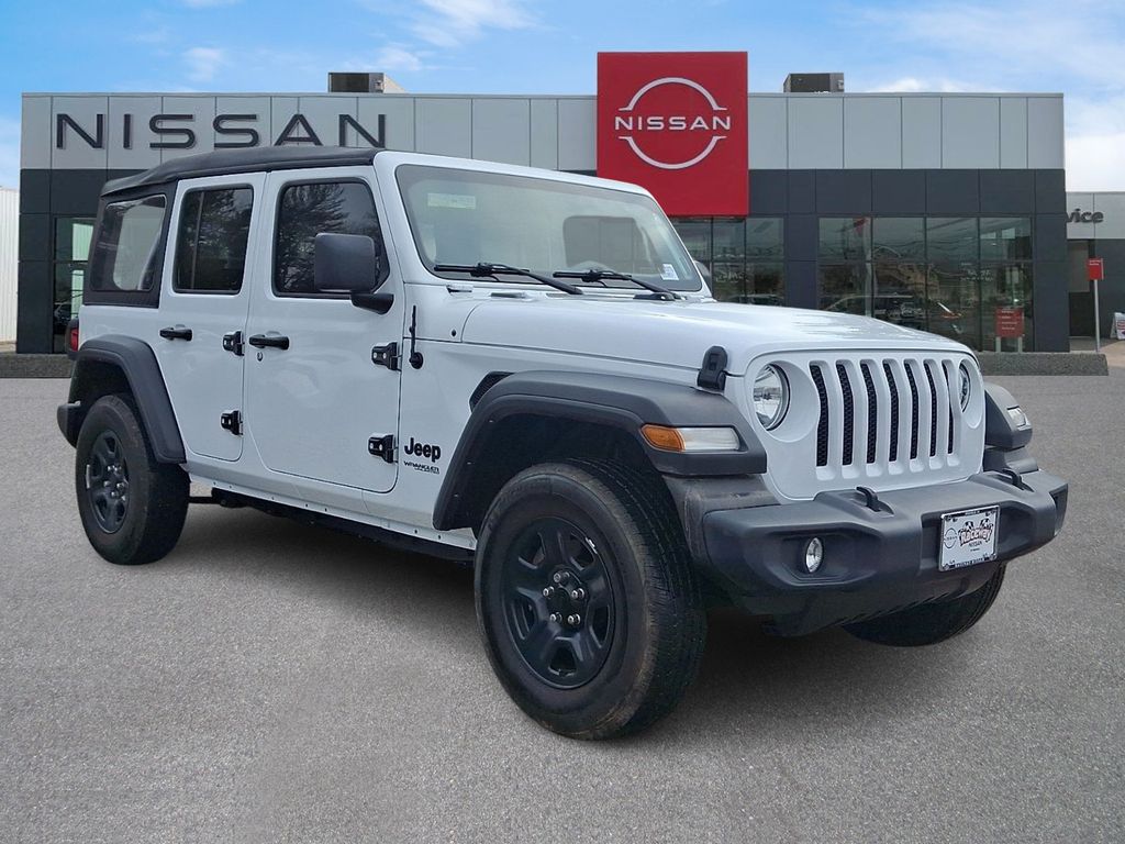 Bright White Clearcoat 2022 Jeep Wrangler Unlimited Sport 4WD SUV / Crossover Four-Wheel Drive 8-Speed Automatic