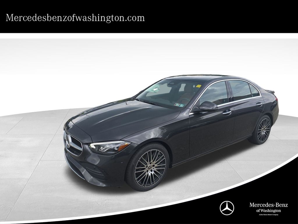 Gray (Graphite Grey Metallic) 2026 Mercedes-Benz C-Class Sedan All-Wheel Drive 9-Speed Automatic