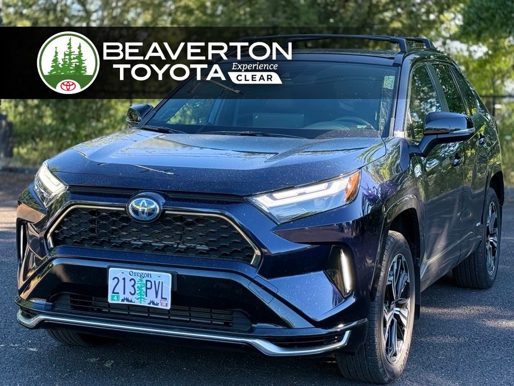 Blueprint/Midnight Black Metallic 2024 Toyota RAV4 Prime SUV / Crossover All-Wheel Drive Continuously Variable Transmission