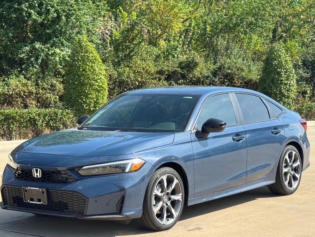 2026 Honda Civic Hybrid Sport Touring Blue at Community Honda